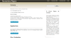 Desktop Screenshot of noviembremagico.blogspot.com