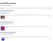 Tablet Screenshot of dearpinkwardrobe.blogspot.com