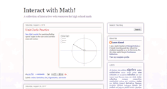 Desktop Screenshot of interactwithmath.blogspot.com