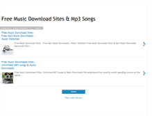 Tablet Screenshot of free-music-download-sites-mp3-songs.blogspot.com