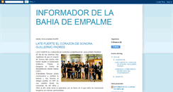 Desktop Screenshot of informadordelabahiadeempalme.blogspot.com