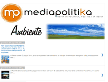 Tablet Screenshot of mediapolitikaambiente.blogspot.com