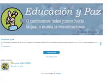 Tablet Screenshot of educacionypaz.blogspot.com