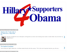 Tablet Screenshot of hillarysupporters4obama.blogspot.com