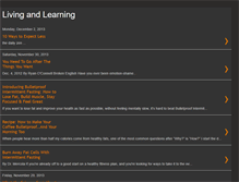 Tablet Screenshot of livingandlearning101.blogspot.com