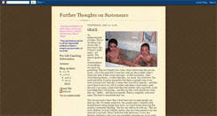 Desktop Screenshot of furtherthoughtsonsustenance.blogspot.com