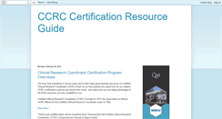 Desktop Screenshot of ccrc-resource-guide.blogspot.com