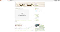 Desktop Screenshot of iheartwood.blogspot.com