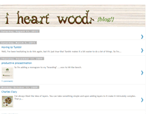 Tablet Screenshot of iheartwood.blogspot.com