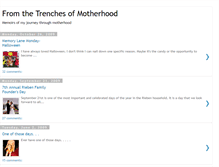 Tablet Screenshot of fromthetrenchesofmotherhood.blogspot.com