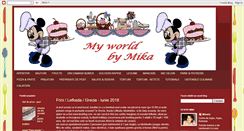 Desktop Screenshot of myworldbymika.blogspot.com