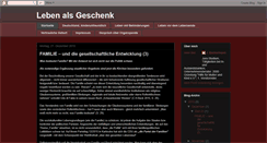 Desktop Screenshot of lebenalsgeschenk.blogspot.com