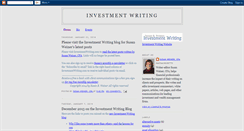 Desktop Screenshot of investmentwriting.blogspot.com