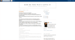 Desktop Screenshot of kim-bethewayiloveit.blogspot.com
