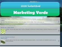 Tablet Screenshot of 2020sustentavelmktverde.blogspot.com