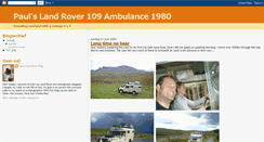 Desktop Screenshot of paulslandrover.blogspot.com