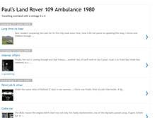 Tablet Screenshot of paulslandrover.blogspot.com