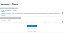 Tablet Screenshot of mumukshumirror.blogspot.com