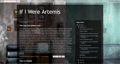 Desktop Screenshot of ifiwereartemis.blogspot.com