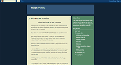 Desktop Screenshot of minchviews.blogspot.com
