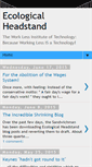 Mobile Screenshot of ecologicalheadstand.blogspot.com