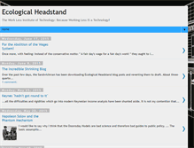 Tablet Screenshot of ecologicalheadstand.blogspot.com