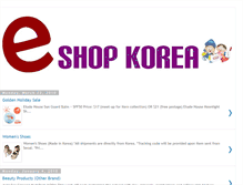 Tablet Screenshot of eshopkorea.blogspot.com