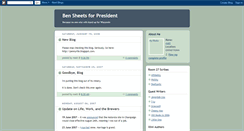 Desktop Screenshot of bensheets.blogspot.com
