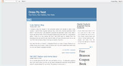 Desktop Screenshot of dressmynest.blogspot.com