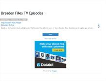 Tablet Screenshot of dresdenfiles.blogspot.com