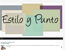 Tablet Screenshot of estiloypunto.blogspot.com