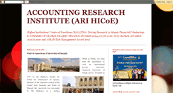 Desktop Screenshot of accounting-research-institute.blogspot.com