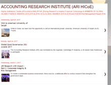 Tablet Screenshot of accounting-research-institute.blogspot.com