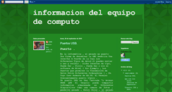 Desktop Screenshot of informaciondelequipodecomputo.blogspot.com