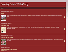 Tablet Screenshot of countrycabinwithcindy.blogspot.com