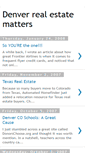 Mobile Screenshot of denverrealestatematters.blogspot.com