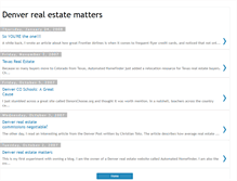 Tablet Screenshot of denverrealestatematters.blogspot.com