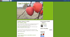 Desktop Screenshot of leggcreekfarm.blogspot.com