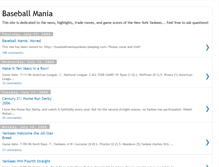 Tablet Screenshot of baseballmania100.blogspot.com