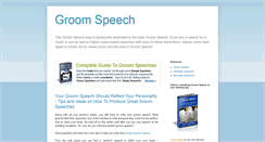 Desktop Screenshot of groom-speech.blogspot.com