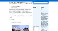 Desktop Screenshot of hasil-snmptn.blogspot.com