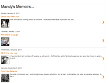 Tablet Screenshot of mandys-memoirs.blogspot.com