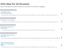 Tablet Screenshot of gift-ideas-faq.blogspot.com