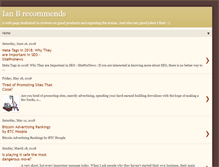 Tablet Screenshot of ianbrecommends.blogspot.com