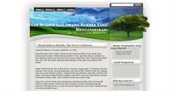 Desktop Screenshot of kisah2orangsukses.blogspot.com