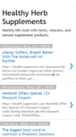Mobile Screenshot of healthy-herb-supplements.blogspot.com