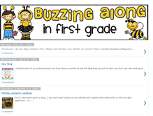 Tablet Screenshot of buzzingalonginfirstgrade.blogspot.com