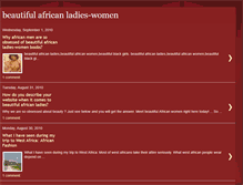 Tablet Screenshot of beautiful-african-ladies-women.blogspot.com