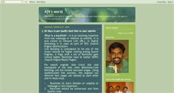 Desktop Screenshot of ajitpnair.blogspot.com