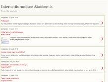 Tablet Screenshot of internetiturunduseakadeemia.blogspot.com